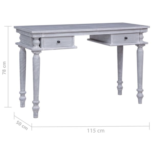 vidaXL Písací stôl 115x50x78 cm masívne mahagónové drevo – Obrázok 9