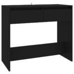 vidaXL Konzolový stolík čierny 89x41x76,5 cm oceľový – Obrázok 2