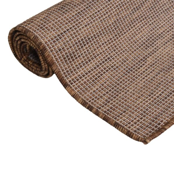 VXL8720286874691_g_en_hd_2.jpg vidaXL Vonkajší koberec s plochým tkaním 140x200 cm hnedý – Obrázok 3