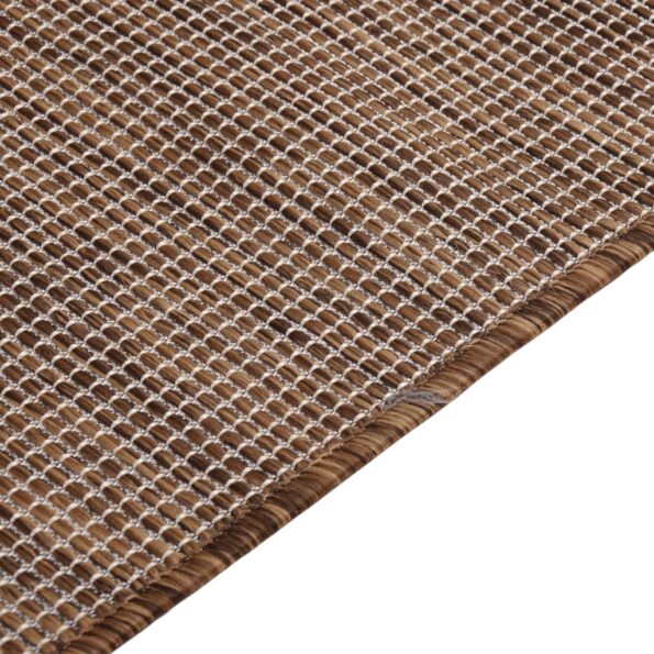 VXL8720286874691_g_en_hd_3.jpg vidaXL Vonkajší koberec s plochým tkaním 140x200 cm hnedý – Obrázok 4