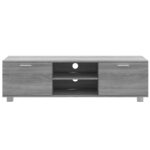 vidaXL TV skrinka sivý dub sonoma 140x40,5x35 cm spracované drevo – Obrázok 4