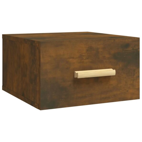 vidaXL Nástenný nočný stolík dymový dub 35x35x20 cm – Obrázok 2