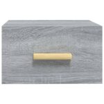 vidaXL Nástenný nočný stolík sivý dub sonoma 35x35x20 cm – Obrázok 5