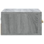 vidaXL Nástenný nočný stolík sivý dub sonoma 35x35x20 cm – Obrázok 7