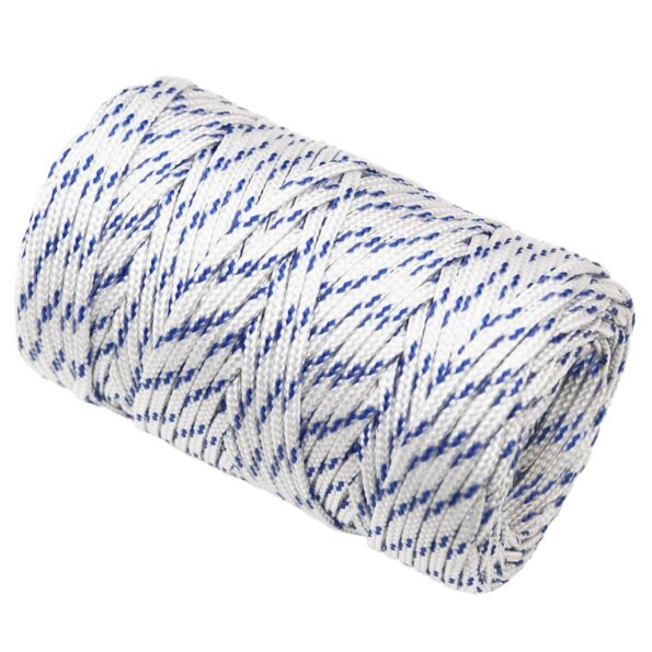 vidaXL Lodné lano biele 2 mm 50 m polypropylén – Obrázok 3