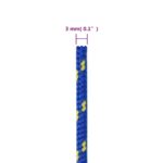 vidaXL Lodné lano modré 3 mm 25 m polypropylén – Obrázok 6