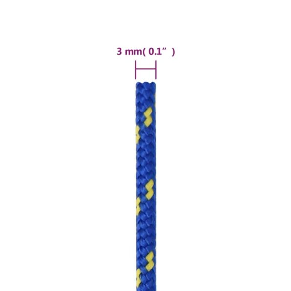 vidaXL Lodné lano modré 3 mm 25 m polypropylén – Obrázok 6