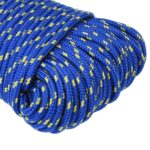 vidaXL Lodné lano modré 4 mm 25 m polypropylén – Obrázok 4