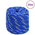 vidaXL Lodné lano modré 18 mm 25 m polypropylén