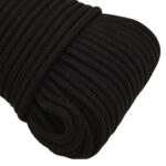 vidaXL Pracovné lano čierne 3 mm 100 m polyester – Obrázok 4