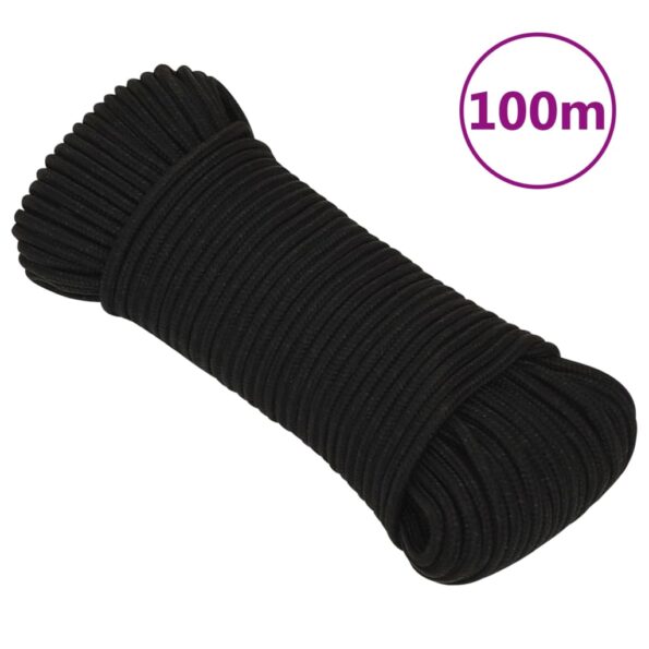 VXL8720287130888_a_en_hd_1.jpg vidaXL Pracovné lano čierne 5 mm 100 m polyester – Obrázok 1
