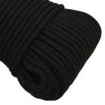 vidaXL Pracovné lano čierne 5 mm 100 m polyester – Obrázok 4