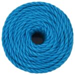 vidaXL Pracovné lano modré 20 mm 50 m polypropylén – Obrázok 3