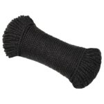 vidaXL Pracovné lano čierne 3 mm 25 m polypropylén – Obrázok 2