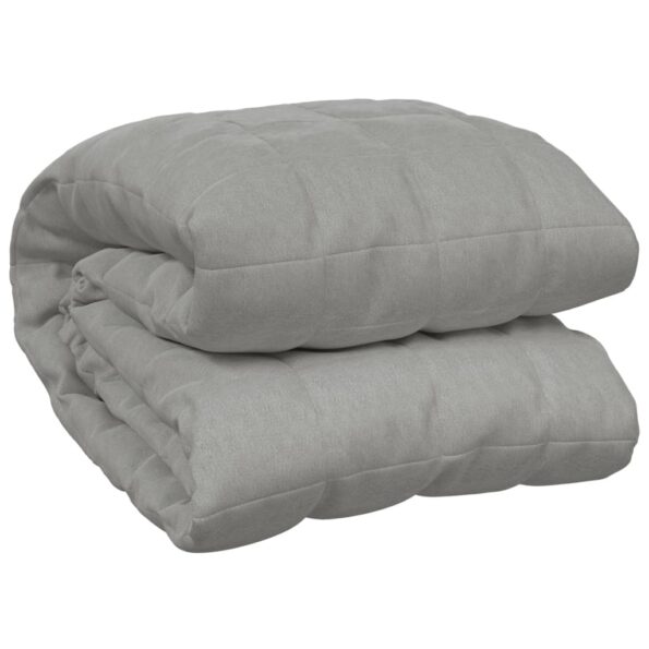 VXL8720845600983_g_en_hd_1.jpg vidaXL Záťažová prikrývka šedá 235x290 cm 11 kg látka – Obrázok 3