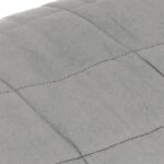 vidaXL Záťažová prikrývka šedá 235x290 cm 11 kg látka – Obrázok 4