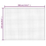 vidaXL Záťažová prikrývka šedá 235x290 cm 11 kg látka – Obrázok 6