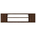 vidaXL Závesná TV skrinka hnedý dub 100x30x26,5 cm spracované drevo – Obrázok 4