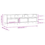 vidaXL TV skrinka dub sonoma 150x30x44,5 cm, kompozitné drevo – Obrázok 11