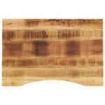 vidaXL Stolová doska so zakrivením 80x60x2,5 cm surový mangový masív