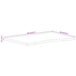 vidaXL Stolová doska so zakrivením 80x60x2,5 cm surový mangový masív – Obrázok 8