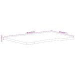 vidaXL Stolová doska so zakrivením 90x50x2,5 cm surový mangový masív – Obrázok 8