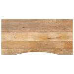 vidaXL Stolová doska so zakrivením 110x50x2,5 cm surový mangový masív