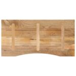 vidaXL Stolová doska so zakrivením 110x50x2,5 cm surový mangový masív – Obrázok 5