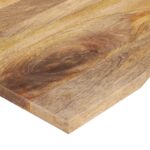 vidaXL Stolová doska so zakrivením 110x50x2,5 cm surový mangový masív – Obrázok 6