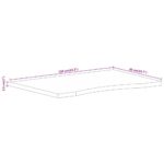 vidaXL Stolová doska so zakrivením 110x50x2,5 cm surový mangový masív – Obrázok 8