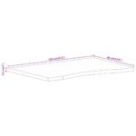 vidaXL Stolová doska so zakrivením 110x60x2,5 cm surový mangový masív – Obrázok 8