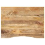 vidaXL Stolová doska so zakrivením 100x80x2,5 cm surový mangový masív