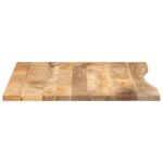 vidaXL Stolová doska so zakrivením 100x80x2,5 cm surový mangový masív – Obrázok 4