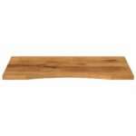 vidaXL Stolová doska so zakrivením 90x50x2,5 cm surový mangový masív – Obrázok 3