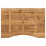 vidaXL Stolová doska so zakrivením 90x50x2,5 cm surový mangový masív – Obrázok 5