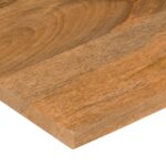 vidaXL Stolová doska so zakrivením 90x50x2,5 cm surový mangový masív – Obrázok 6