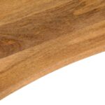 vidaXL Stolová doska so zakrivením 90x50x2,5 cm surový mangový masív – Obrázok 7