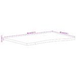 vidaXL Stolová doska so zakrivením 80x60x2,5 cm surový mangový masív – Obrázok 8