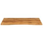 vidaXL Stolová doska so zakrivením 100x80x2,5 cm surový mangový masív – Obrázok 3