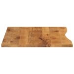 vidaXL Stolová doska so zakrivením 100x80x2,5 cm surový mangový masív – Obrázok 4