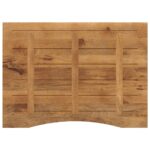 vidaXL Stolová doska so zakrivením 100x80x2,5 cm surový mangový masív – Obrázok 5