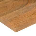 vidaXL Stolová doska so zakrivením 100x80x2,5 cm surový mangový masív – Obrázok 6