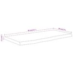 vidaXL Nástenná polica 40x20x2,5 cm obdĺžnik masívna akácia živá hrana – Obrázok 8