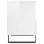 vidaXL Nočný stolík lesklý biely 40x35x50 cm spracované drevo – Obrázok 7
