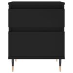 vidaXL Nočný stolík čierny 40x35x50 cm spracované drevo – Obrázok 5