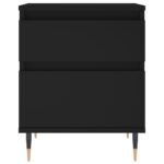vidaXL Nočné stolíky 2 ks čierne 40x35x50 cm kompozitné drevo – Obrázok 6