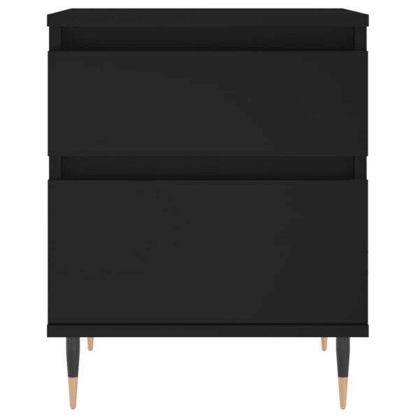 vidaXL Nočné stolíky 2 ks čierne 40x35x50 cm kompozitné drevo – Obrázok 6