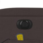 vidaXL Zdvíhacie sklápacie elektrické masážne kreslo tmavohnedé látka – Obrázok 12