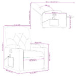 vidaXL Sklápacie masážne kreslo vínovo-červené umelá koža – Obrázok 12