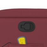 vidaXL Sklápacie masážne kreslo vínovo-červené umelá koža – Obrázok 10